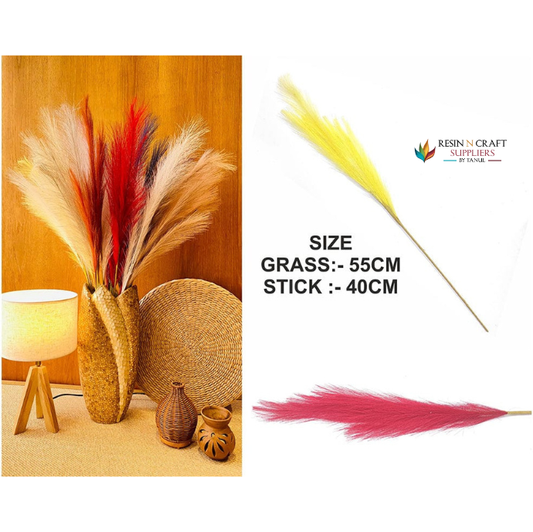 Red Plain Pampas Grass For Hup Stand