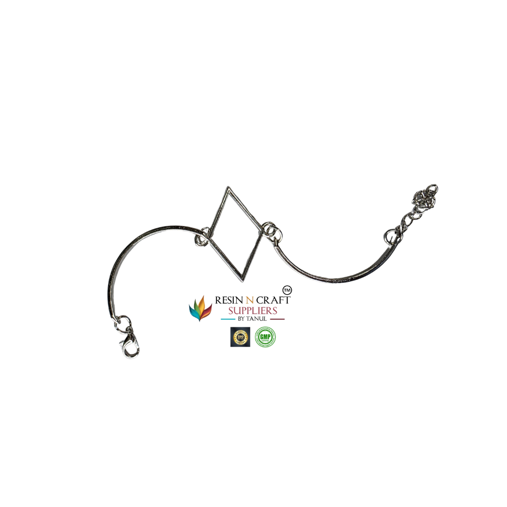 Bracelet Base Without Bezel (Rakhi / Gift Collection) (Silver Color)