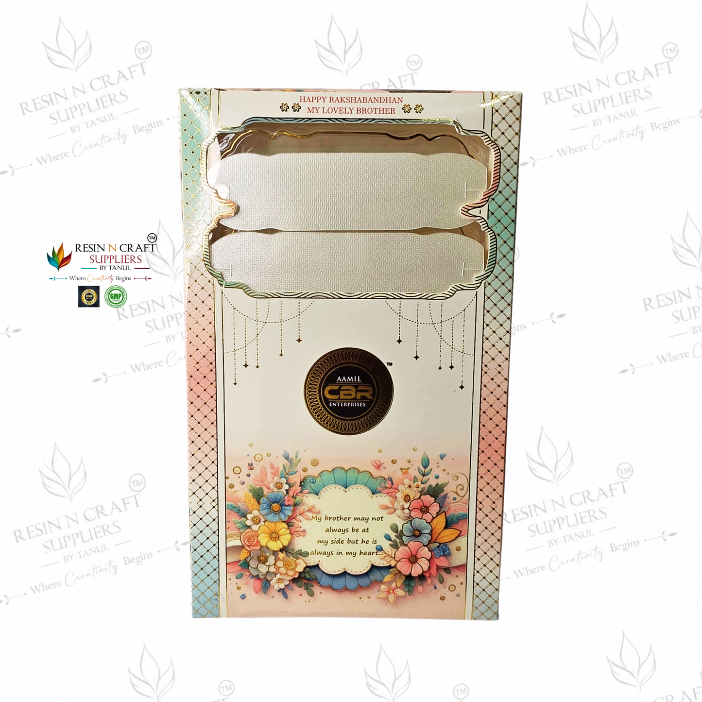 Rakhi / Bracelet Card Box Packing (RKB03) – 06 Box Set for Rakhi Packaging | 5.5 × 2 Inch