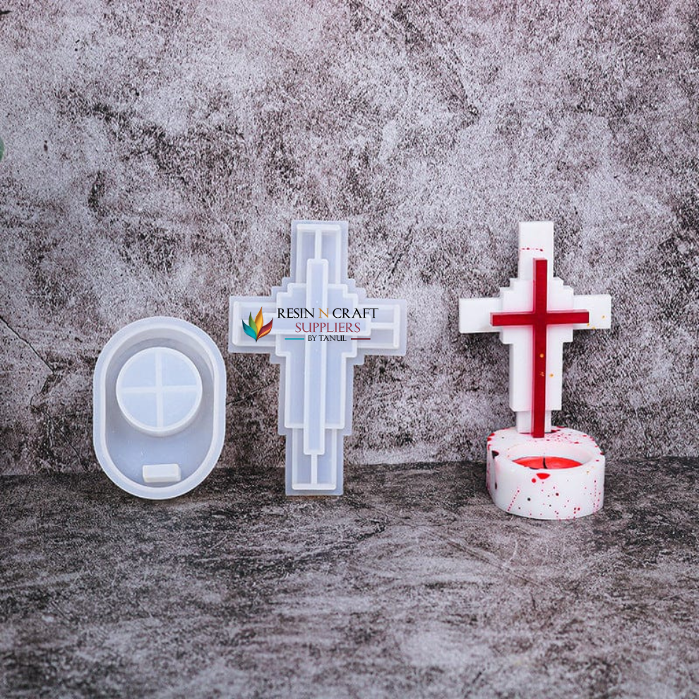 Holy Cross Tea-light Holder Mould