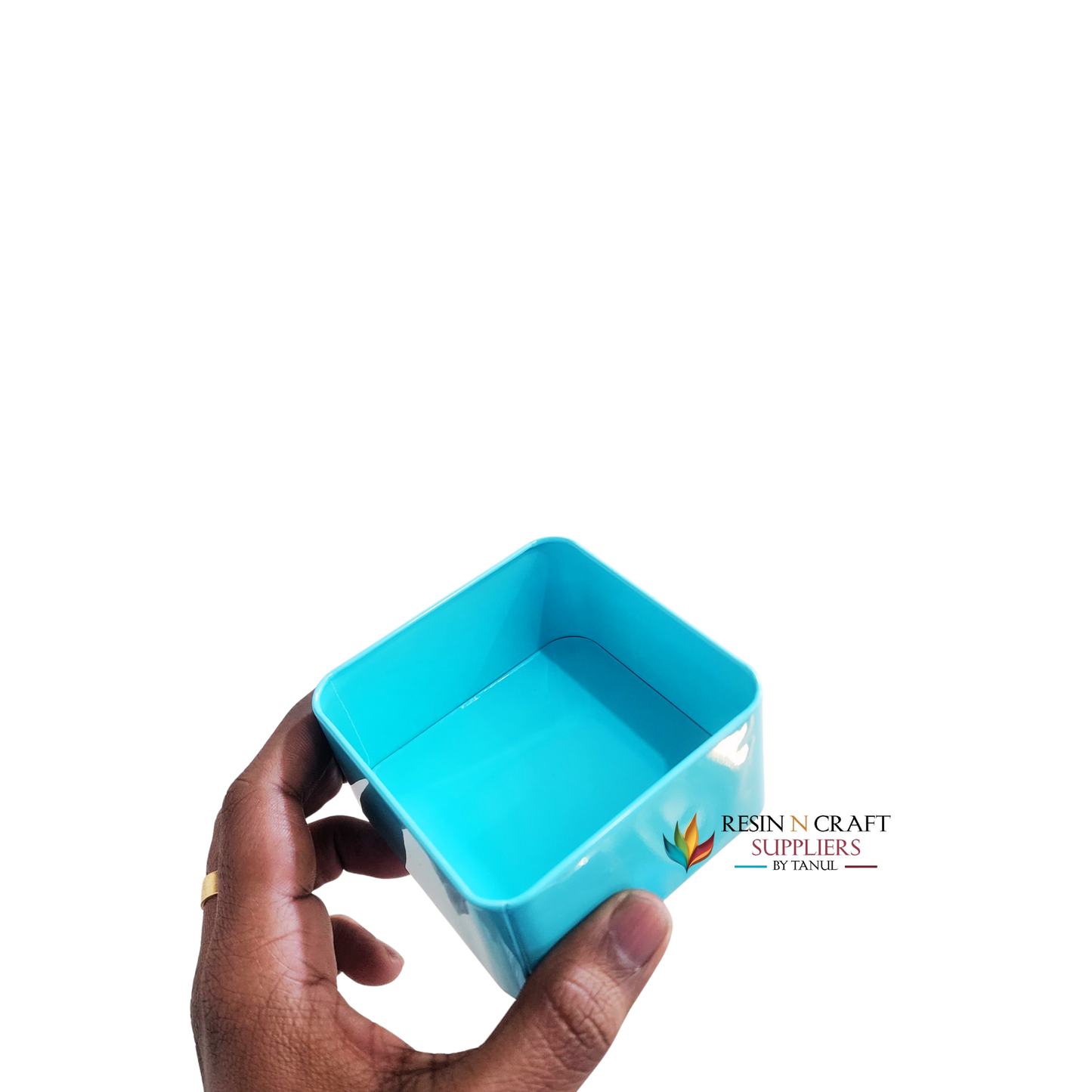 Square Tin Container For Candle RPM340