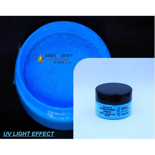 Neon Powder Pigment – 20 GRMS  Turquoise Blue