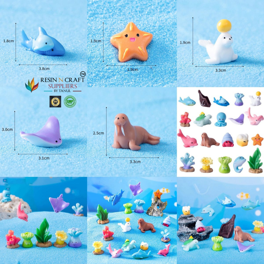 Marine Theme Miniatures Set (5 PCS)