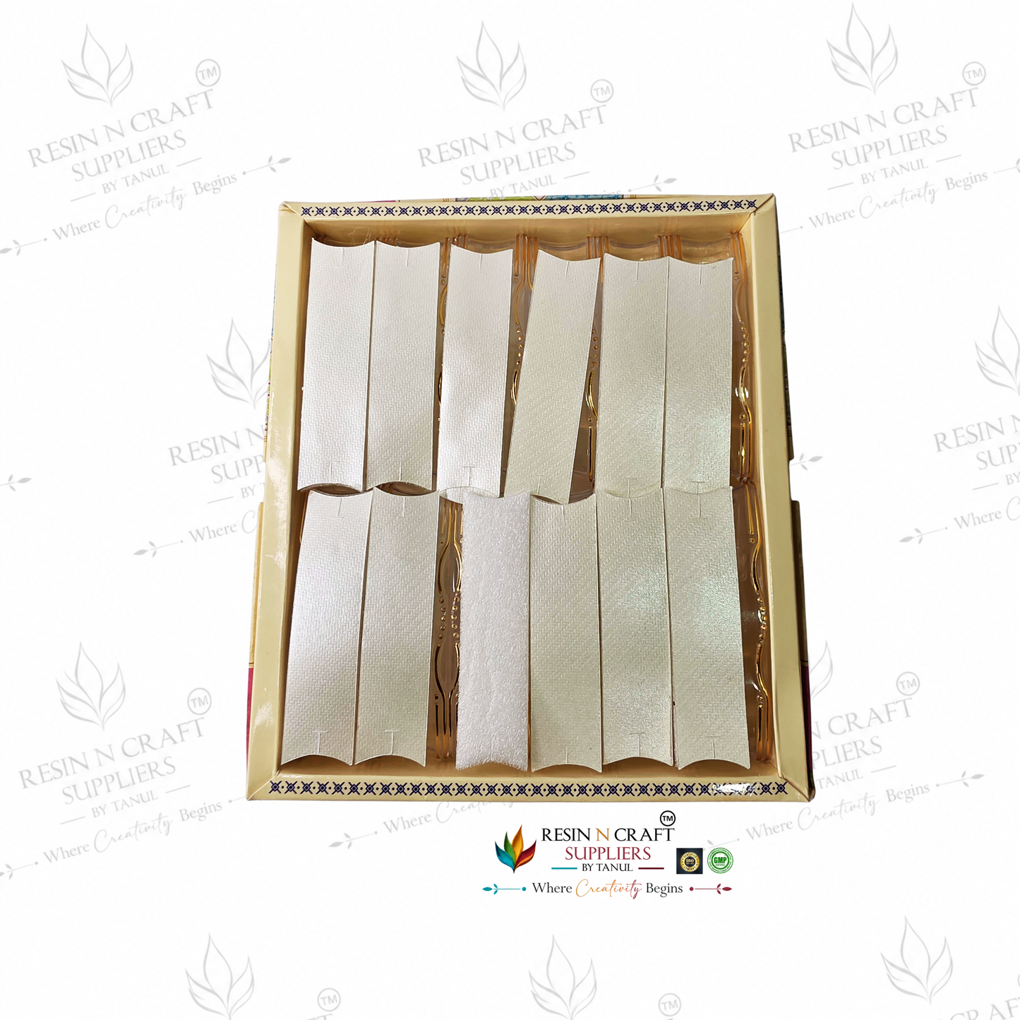 Rakhi / Bracelet Card Box Packing (RKB13) – 12 Box Set for Rakhi Packaging | 4 × 1 Inch.