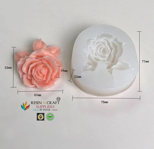 3D Rose Flower Candle Handmade Mould (RHM0183M)