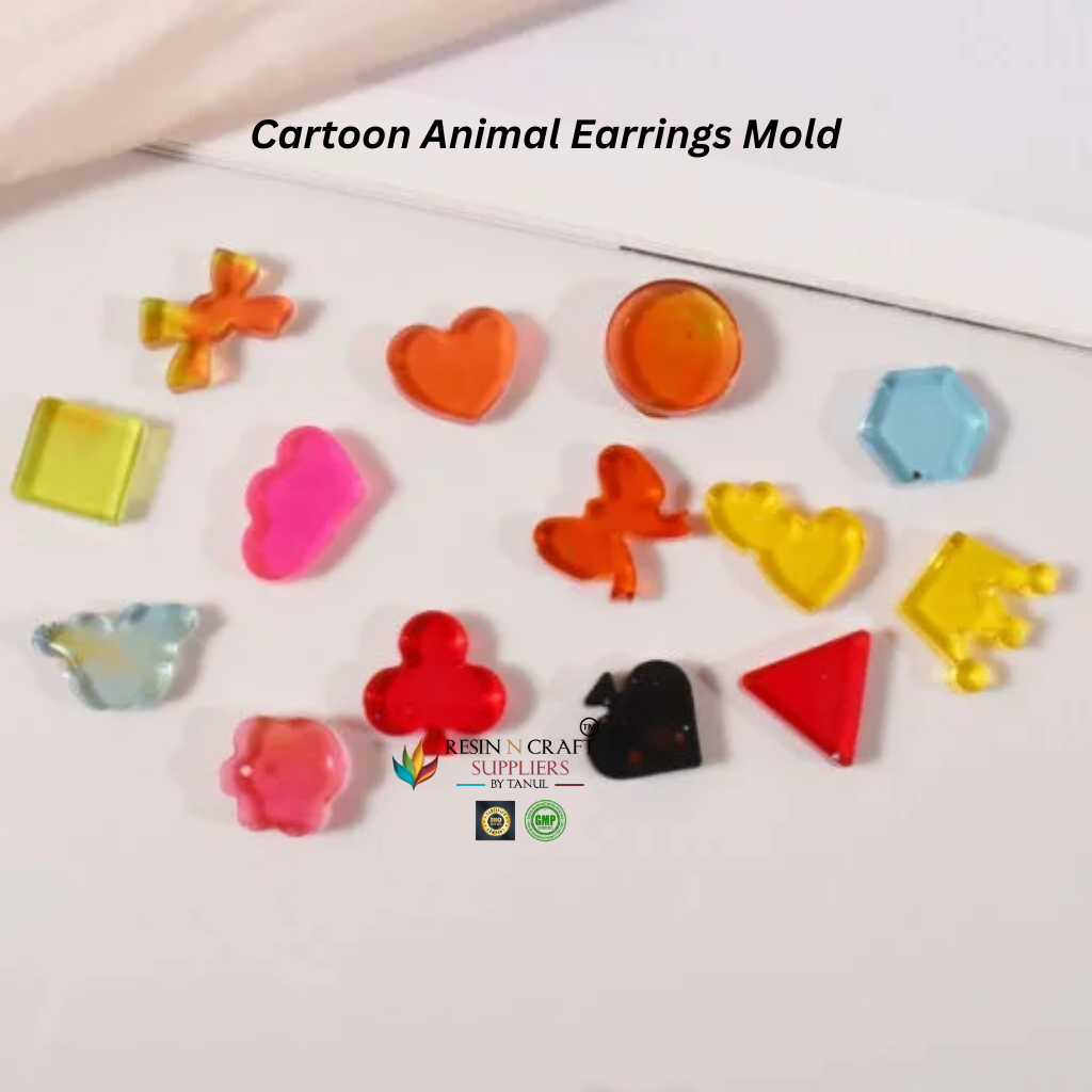 Cartoon Animal Earrings Mold – Silicone Resin Jewelry Mold RDI-RRM-0417M