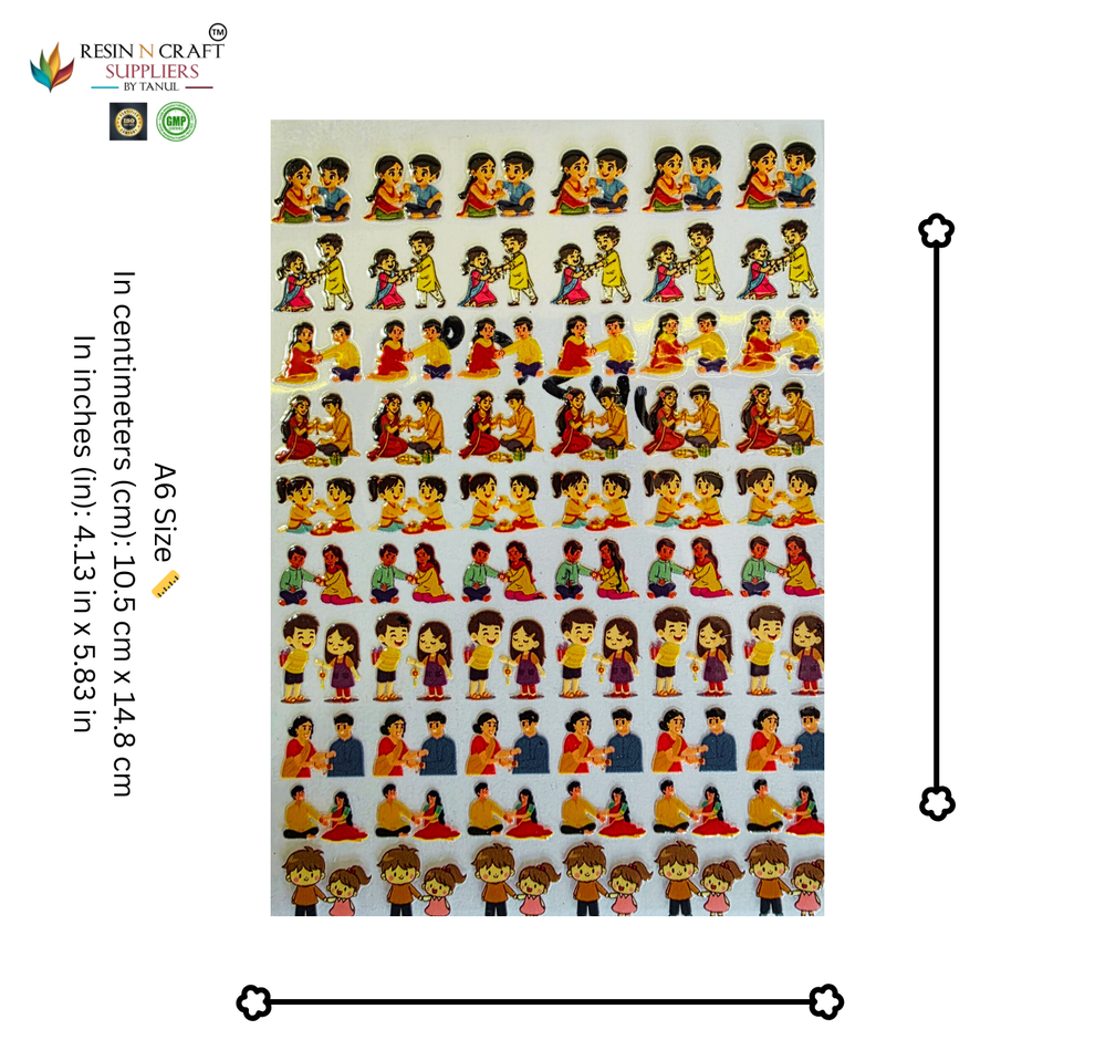 Rakhi Color Peel & Stick UV DTF Sticker – A6 Size (UVS - 139) – RESIN N ...