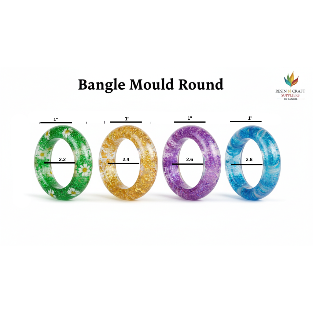 Bangle Mould Round 4 Different Size (Medium)