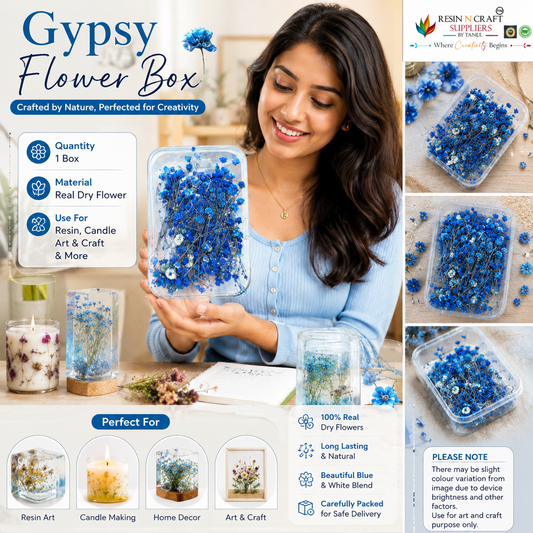 Gypsy Flower Box Purple (Blue Shade) Color