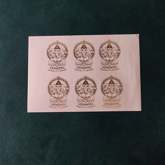 A5 Diwali Embossed Sticker Sheet