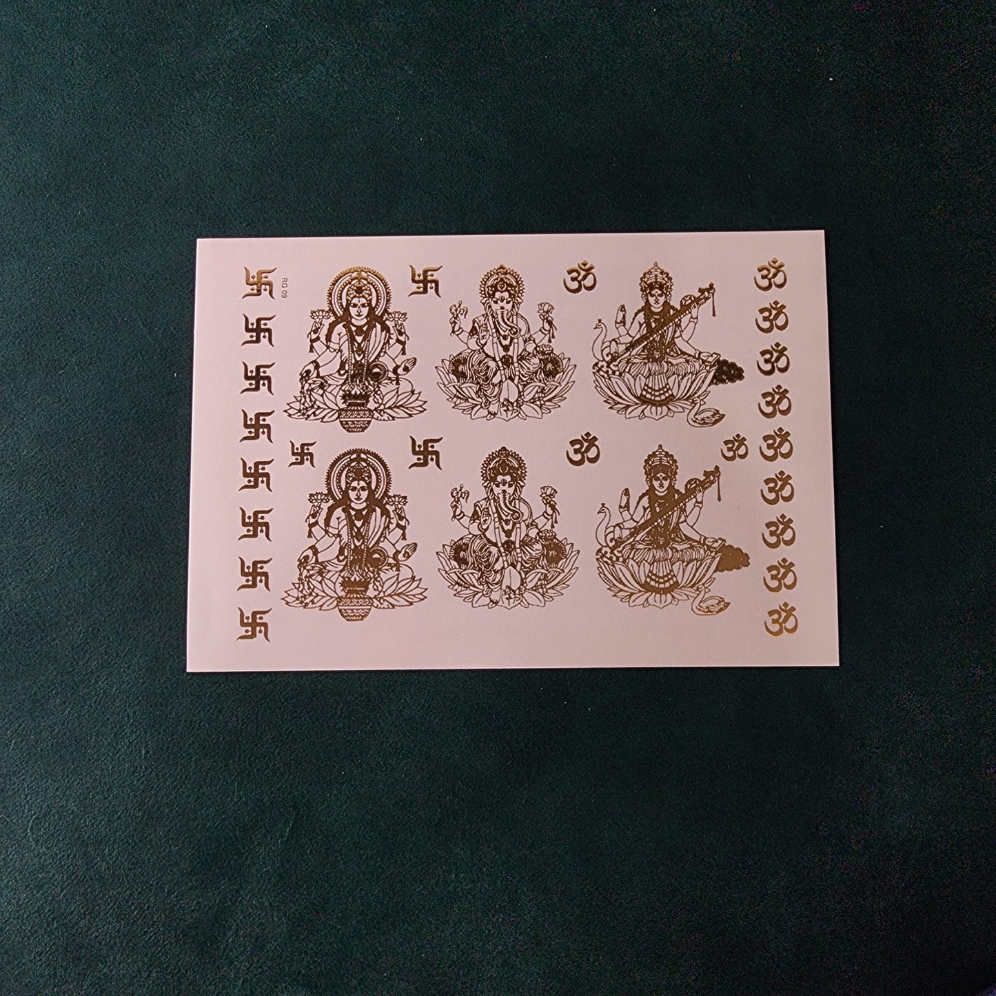 A5 Diwali Embossed Sticker Sheet