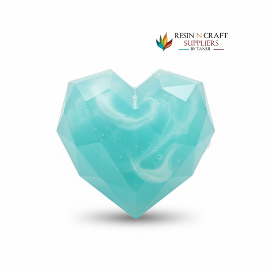 6-Cavity Geometric Heart Silicone Soap Mould