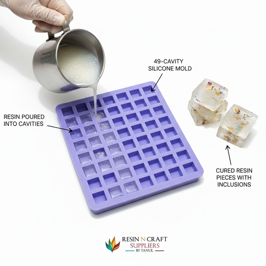 36 Cavity Square 20gms silicon soap mould