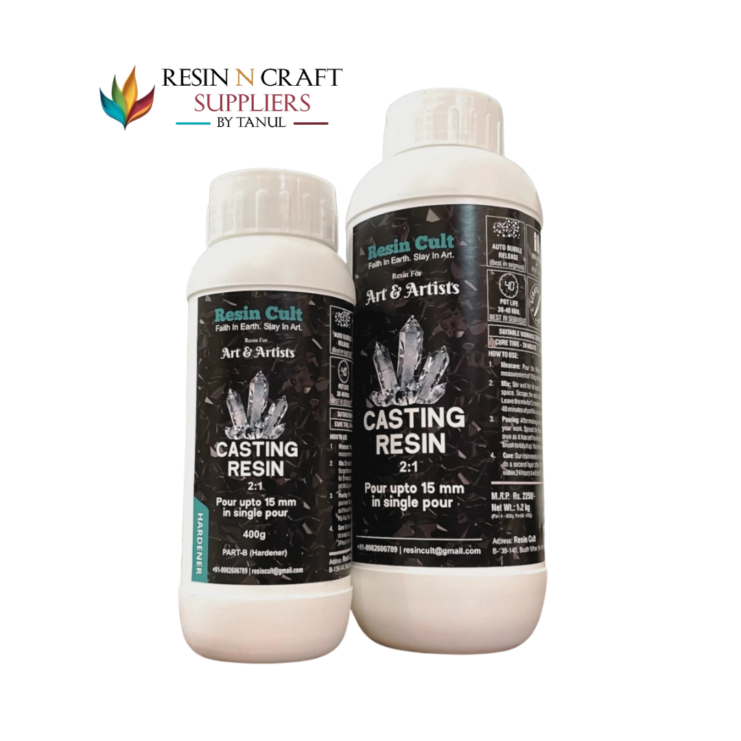 Resin Cult Crystal Clear Epoxy Resin 2:1 1.2kg Kit