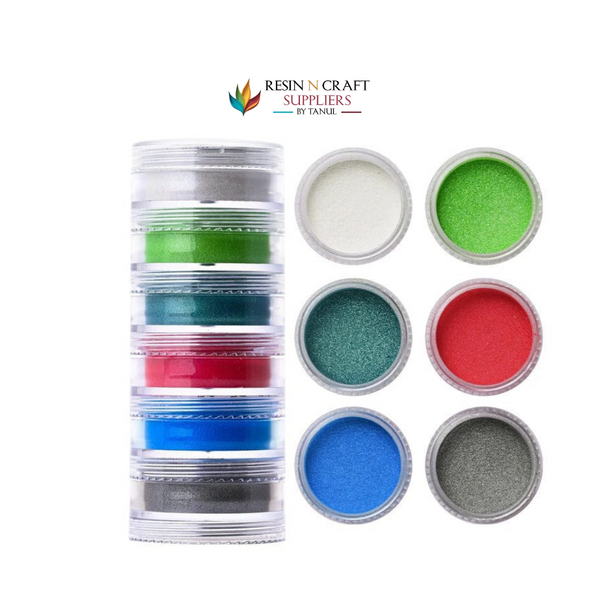 6 In 1 Mica Powder Set (T) – RESIN N CRAFT SUPPLIERS