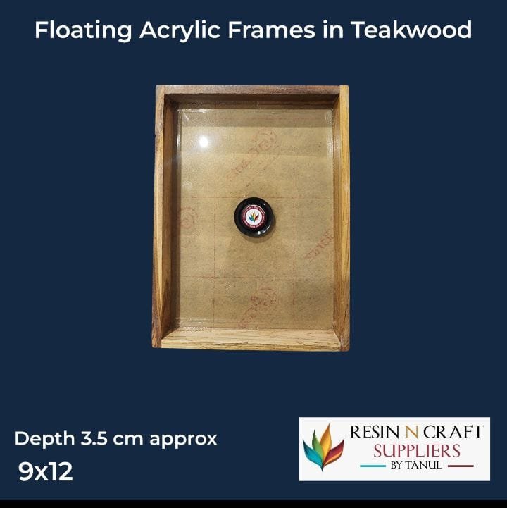 9×12 Floating Acrylic Frames In Teakwood