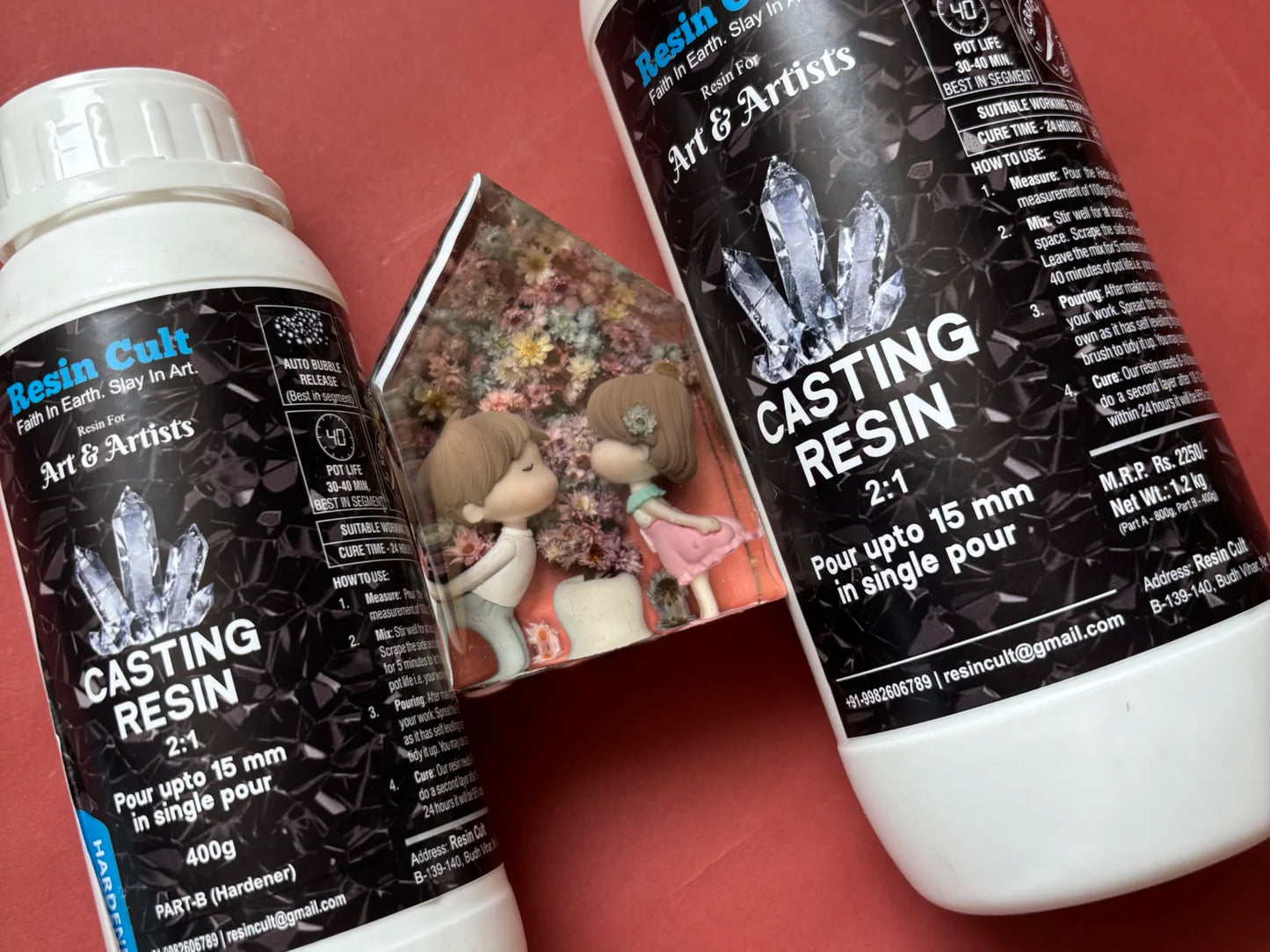 Resin Cult Crystal Clear Epoxy Resin 2:1 1.2kg Kit