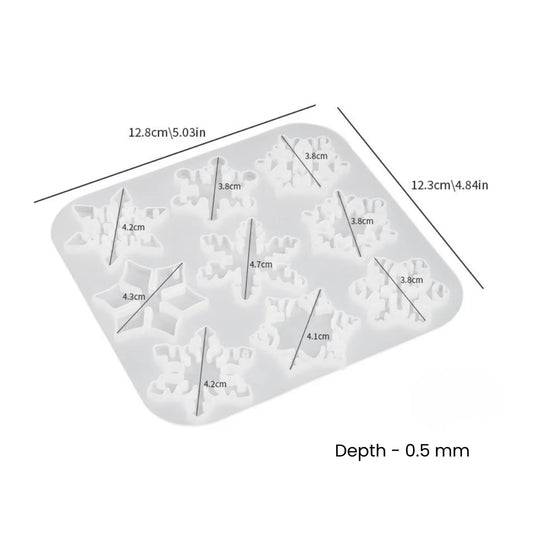 9 Snow Earring Mold