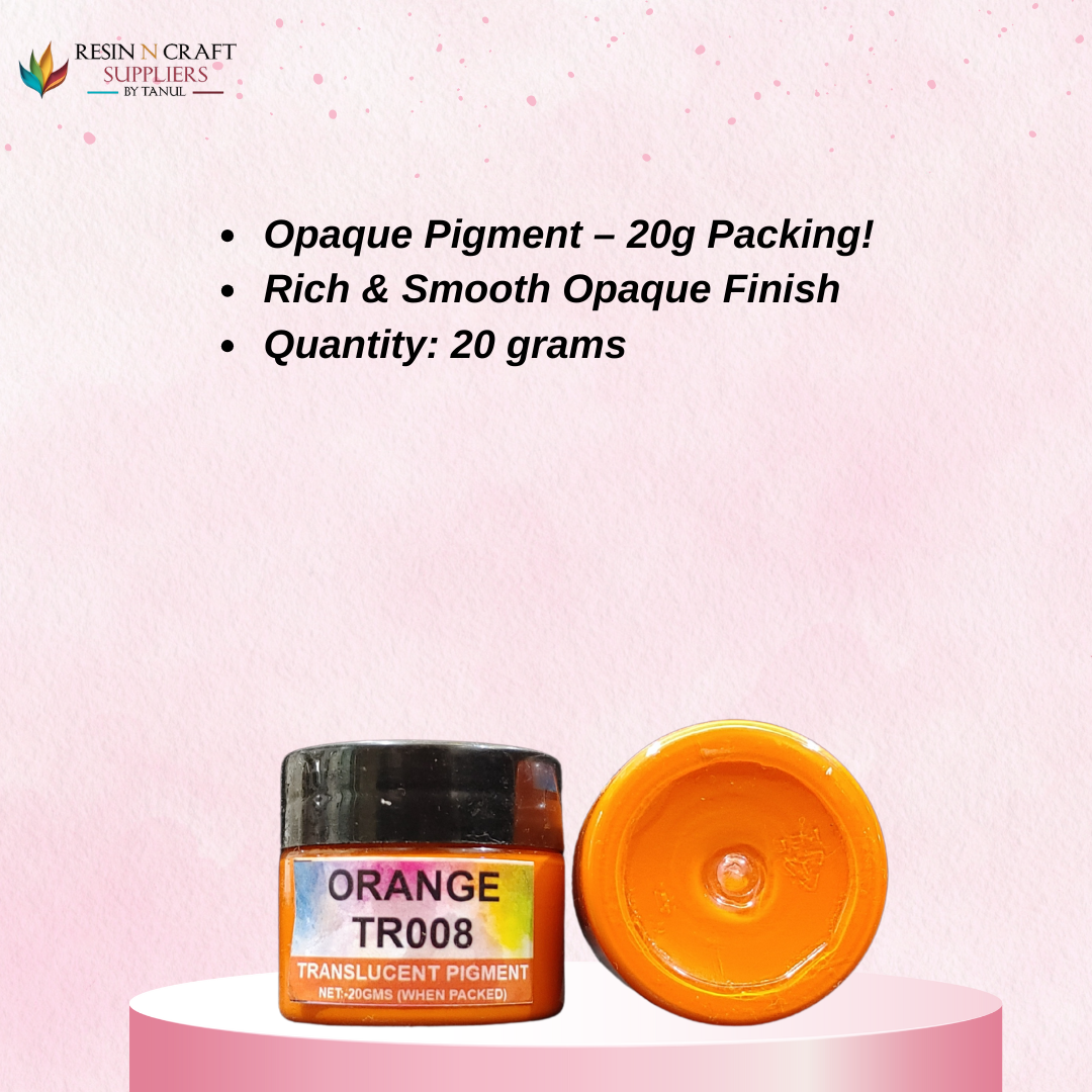 Translucent Orange Opaque Pigment