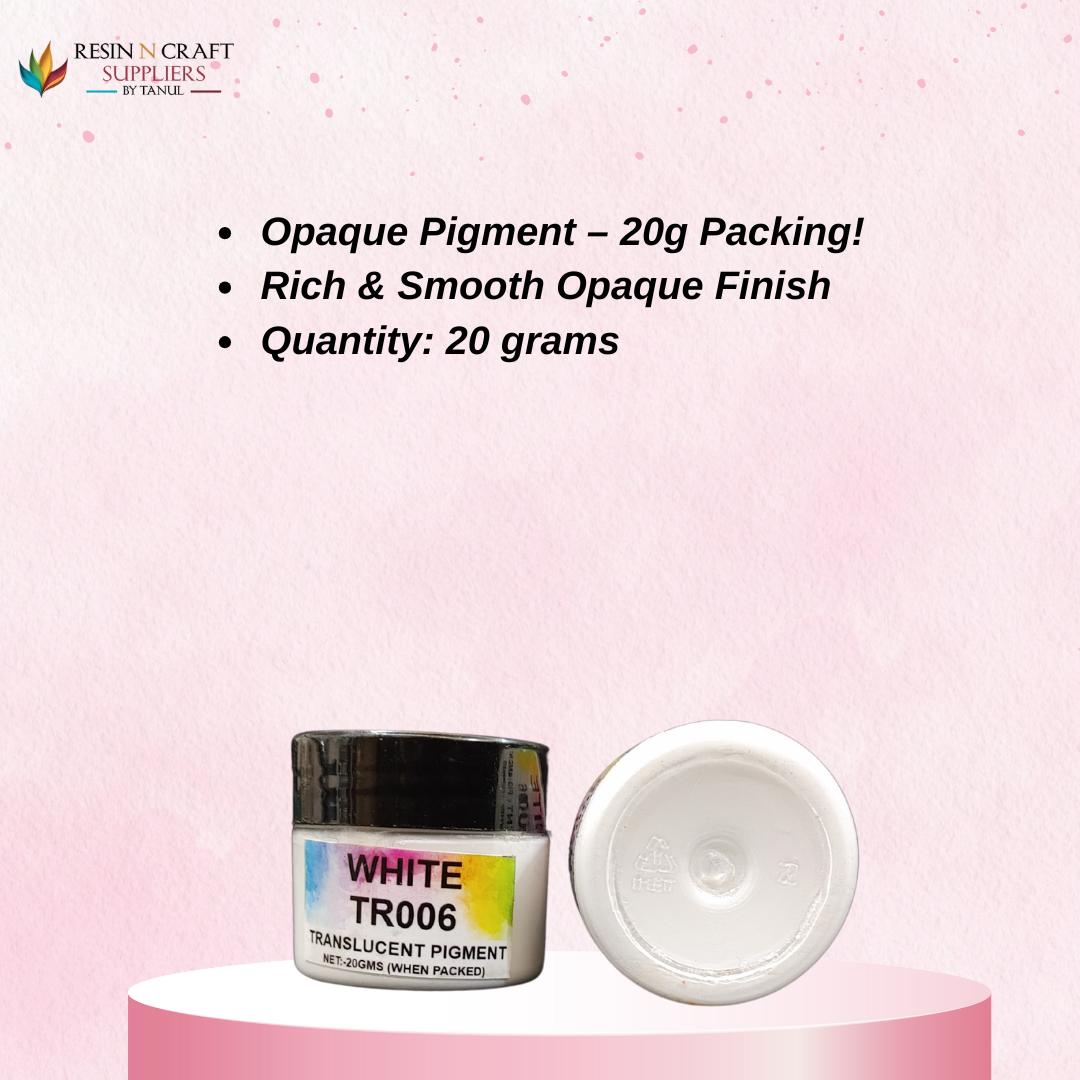 Translucent White Class Translucent White Opaque Pigment – RESIN N CRAFT SUPPLIERS
