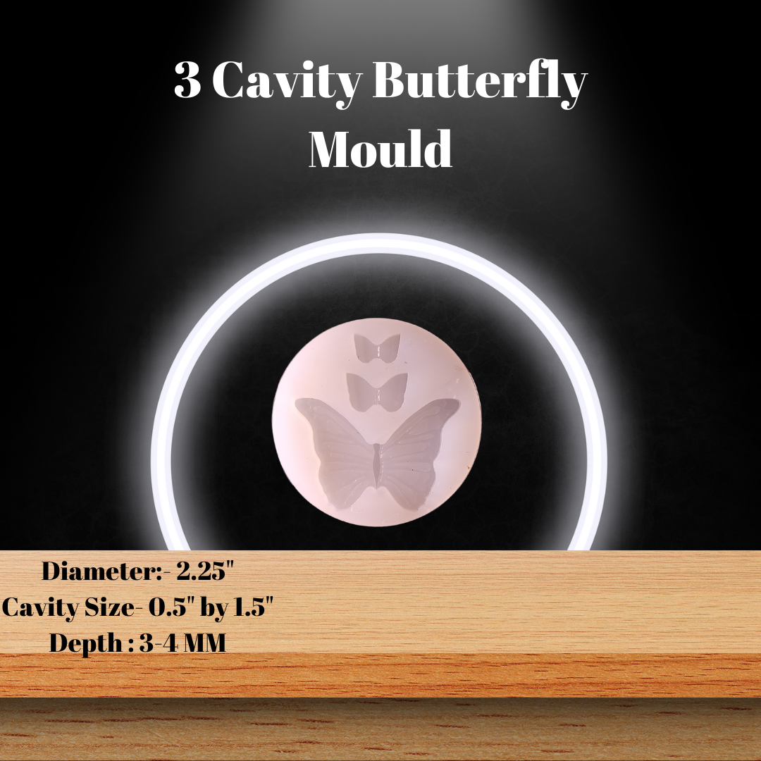 3 Cavity Butterfly Mould