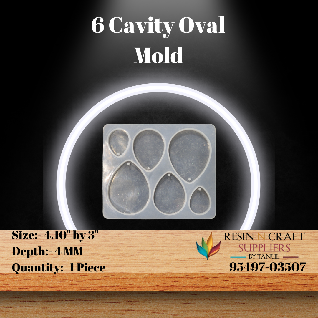 6 Cavity Oval Mould