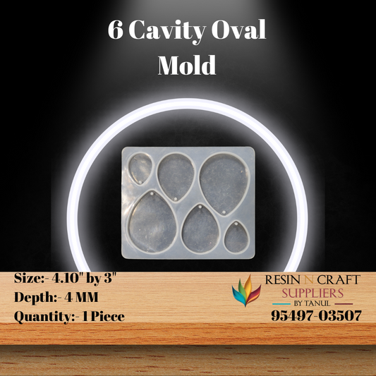 6 Cavity Oval Mould