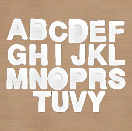 04 inch monogram alphabet set of 24 pc