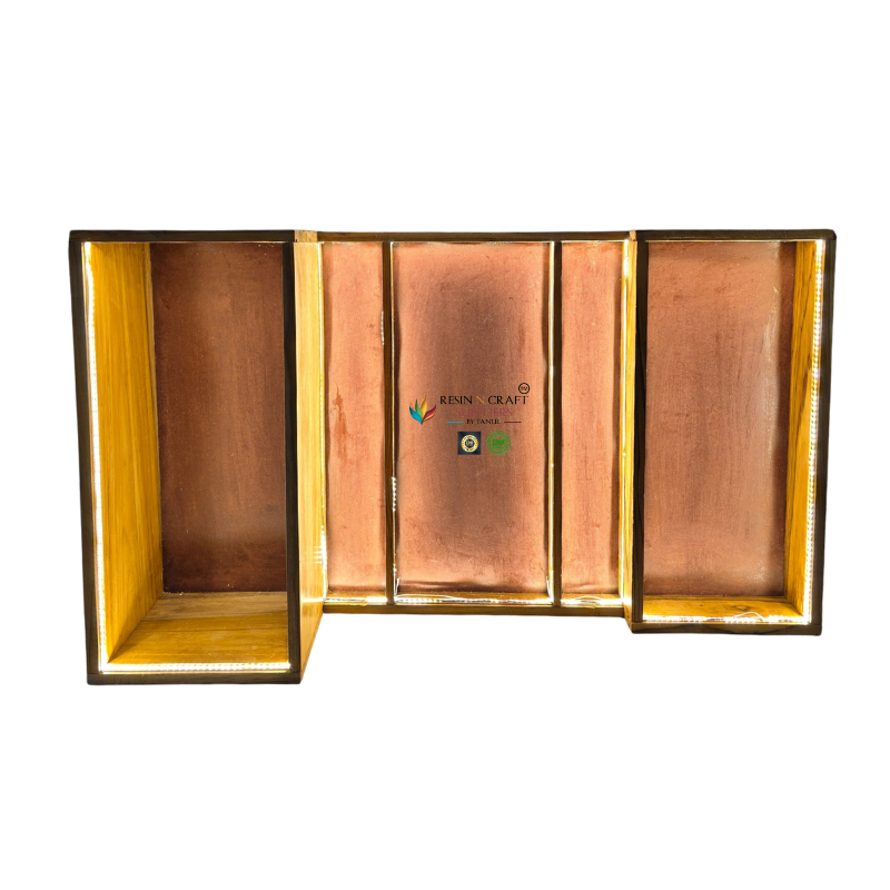 42 x 24  Inch With LED Light MDF BASE , Teakwood & Acrylic Slider