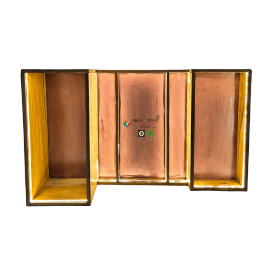 42 x 24  Inch With LED Light MDF BASE , Teakwood & Acrylic Slider