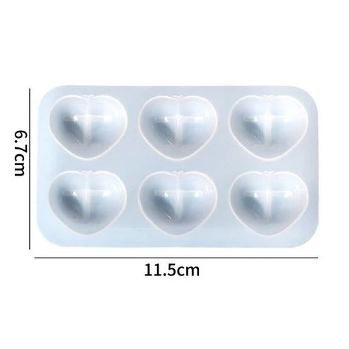 6 in 1 Heart Mould