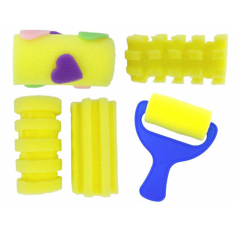 5 PC DESIGNER SPONGE ROLLER