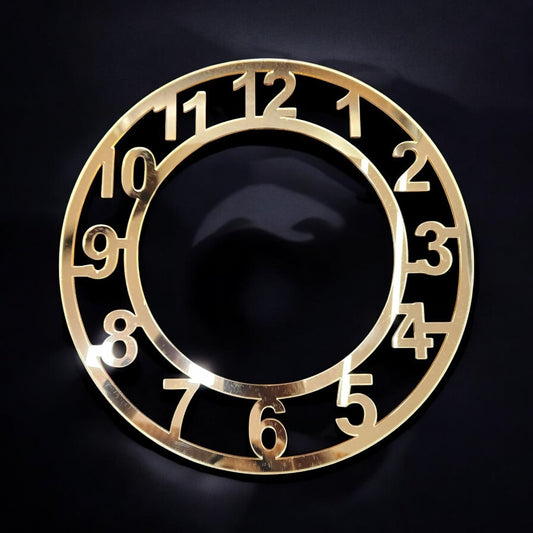 Gold roman clock number Numeric Ring