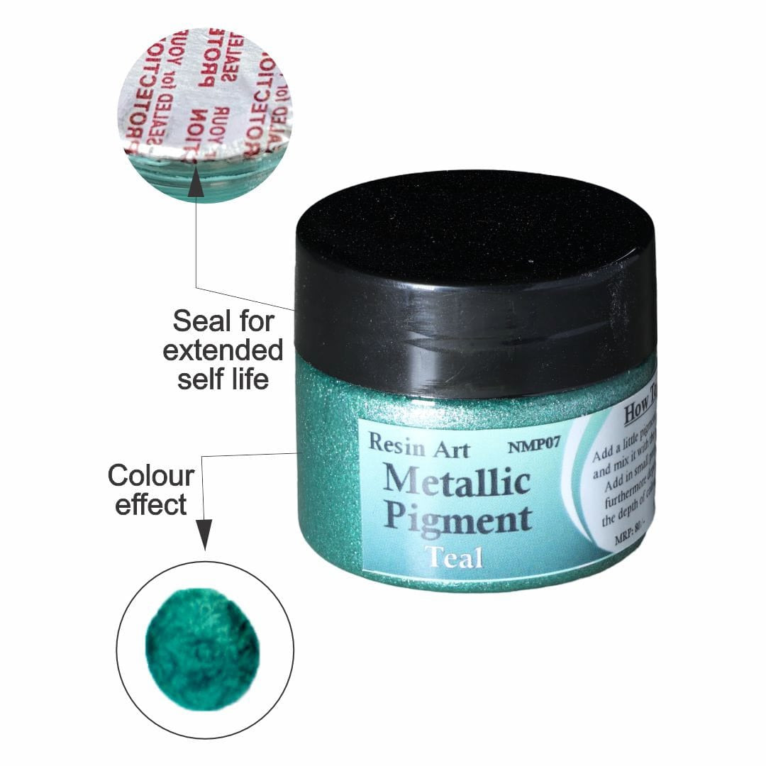 Teal Metallic Pigment (20 Gram)