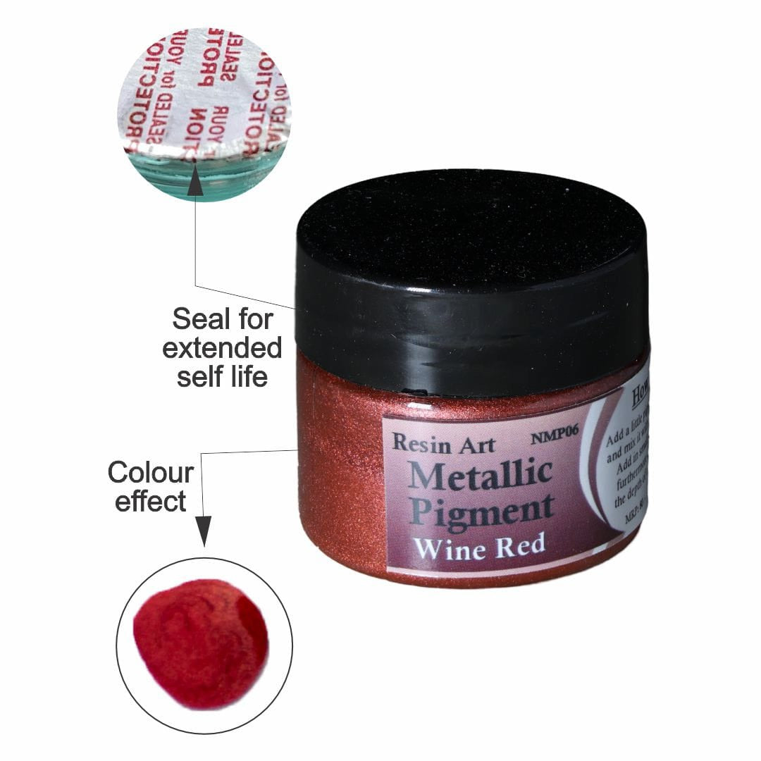 Wine Red Metallic Pigment (20 Gram)