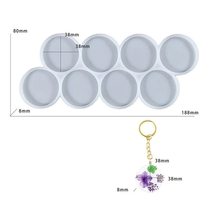 8 Cavity 38mm Round Mould