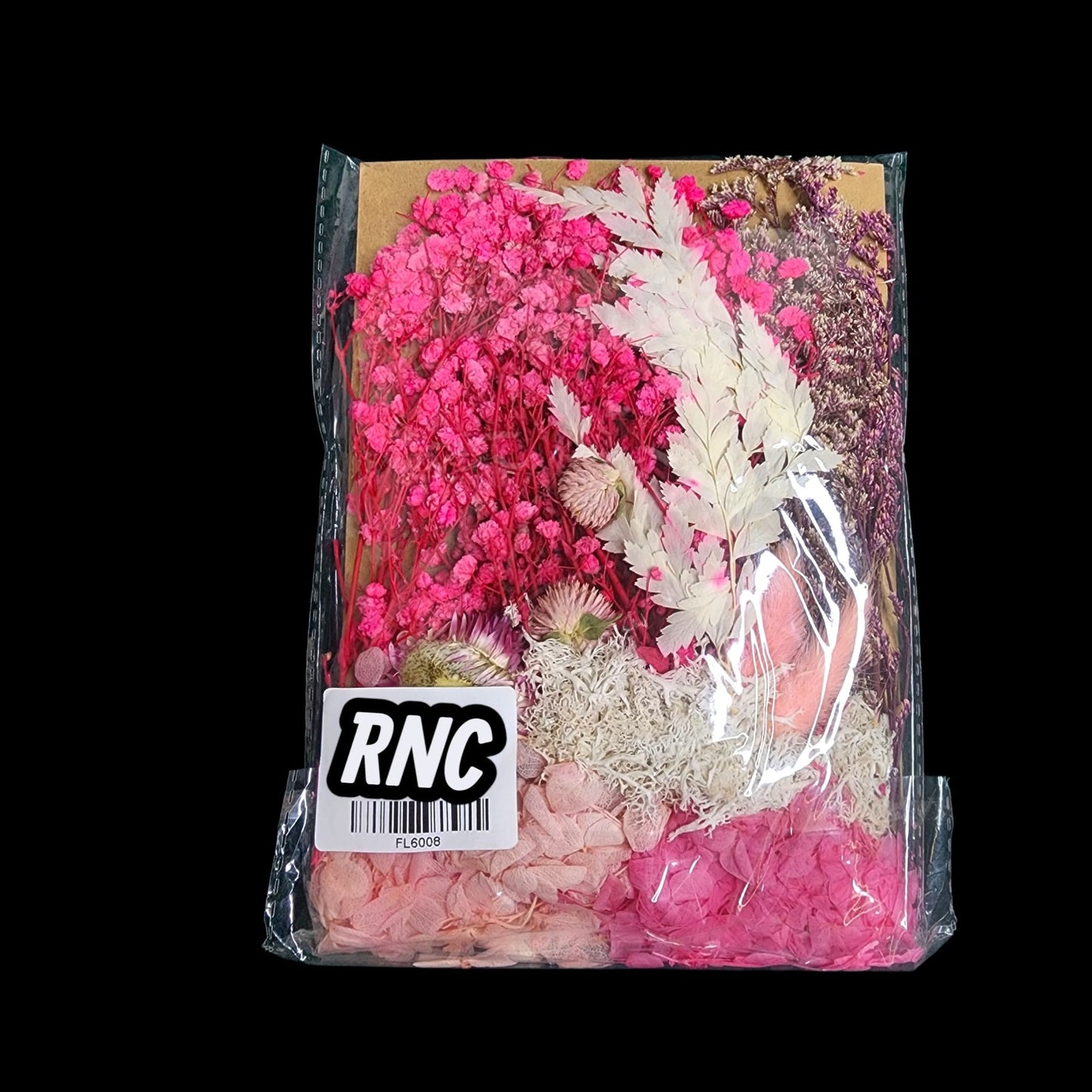 Dry Flower Sheet Card Packing – Pink Theme (FL6008)