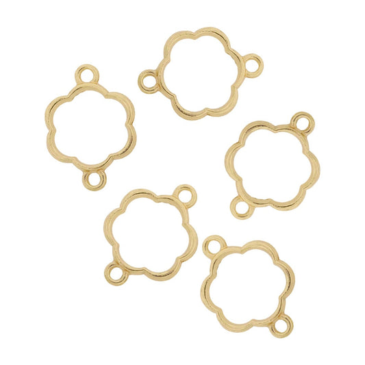 BZ228 5 In 1 Gold Flower Rakhi Base Bezel Set