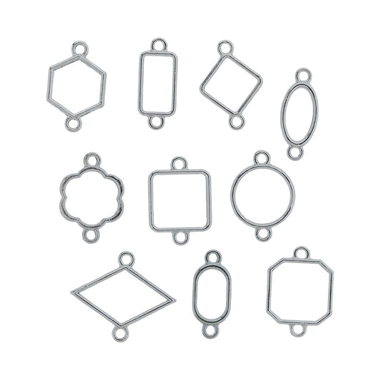 BZ180 – 10 In 1 Rakhi Bezels Set – Silver Finish