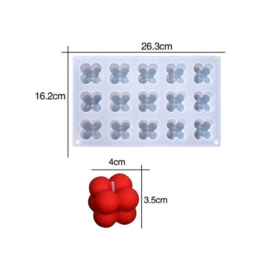 84320 15 Cavity Bubble Candle & Paper Weight Mould