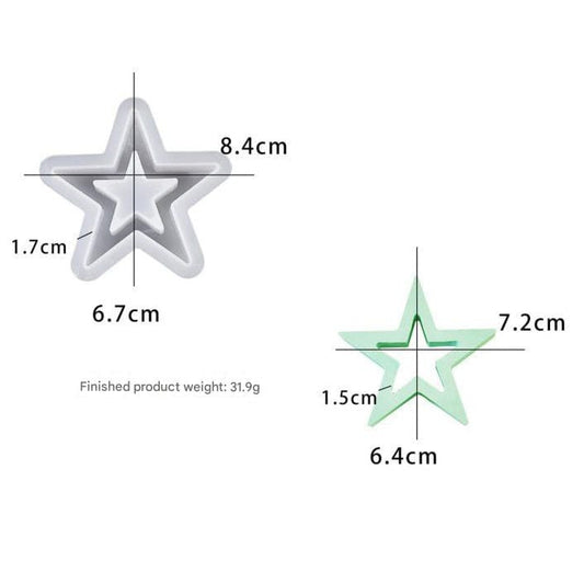 Medium Hollow Star Mould (1056)