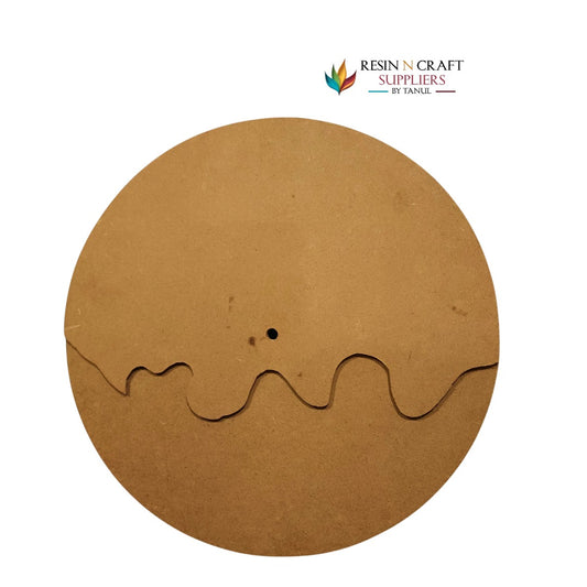 12" Designer MDF Clock Base – Double Layer (Design 2)