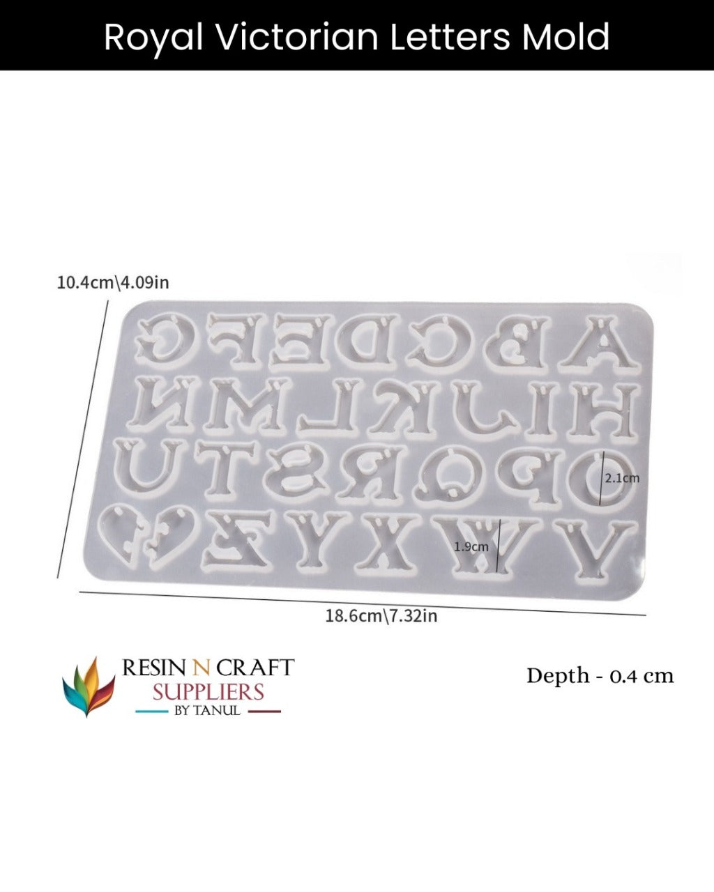 Royal Victorian Letters Mold