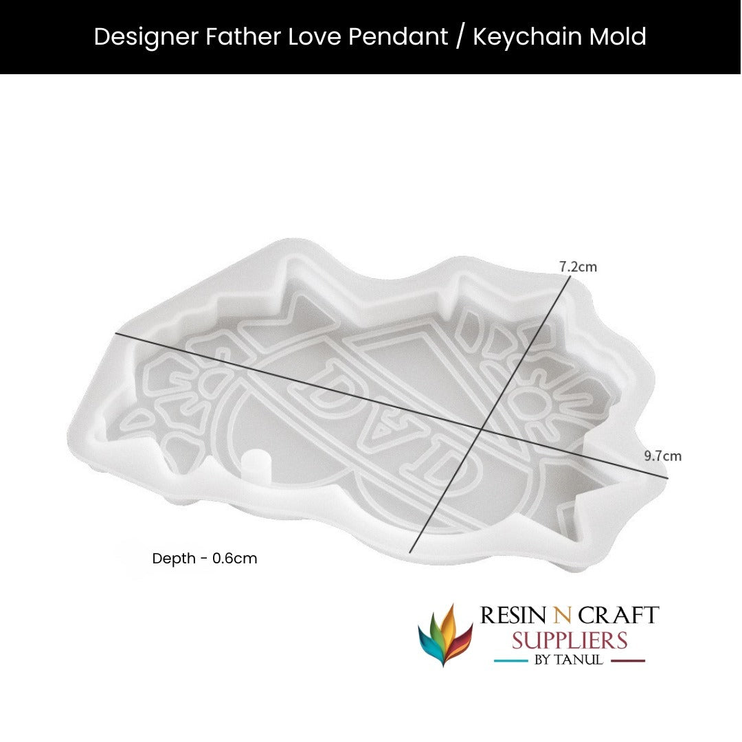 Designer Father Love Pendant / Keychain