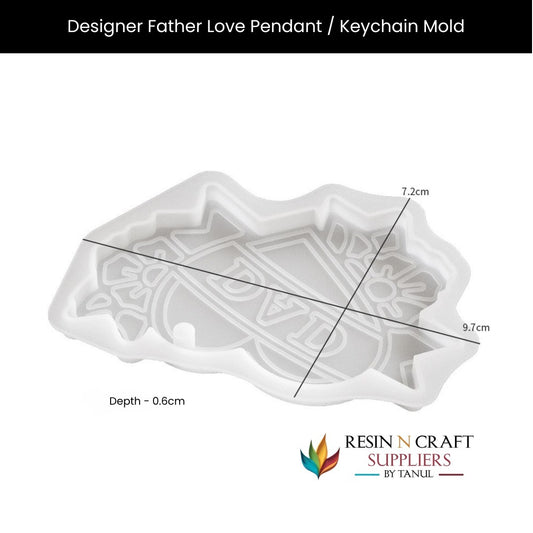 Designer Father Love Pendant / Keychain