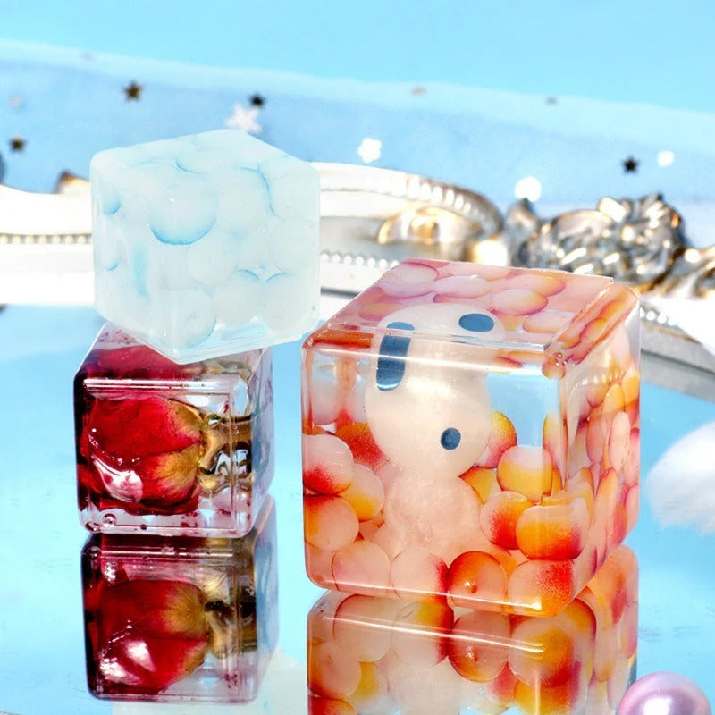 8.1 Cm Cube Shaped Paper Weight Mould