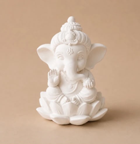 Lord Ganesha Silicone Mould for Resin Art & Idol Making | 7 cm Ganpati Bappa Mould