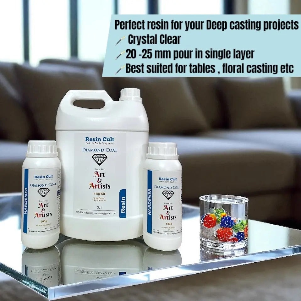 Diamond Coat Deep Cast Resin 3:1 1.2 Kit