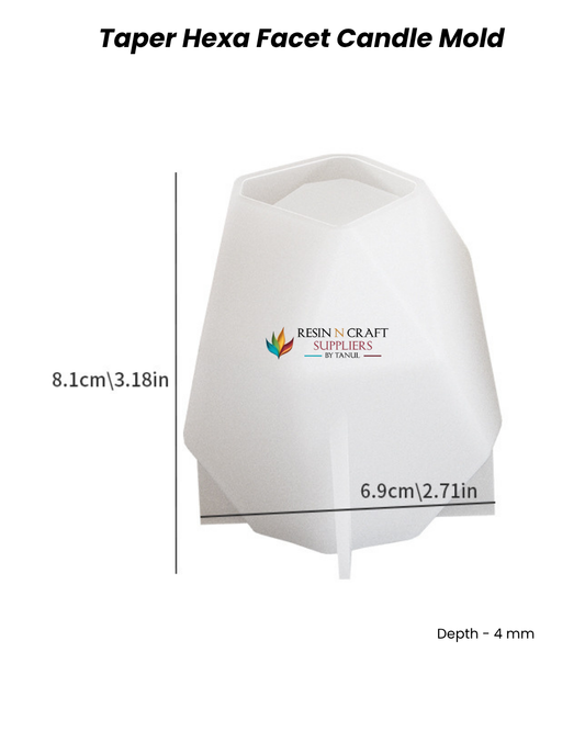 Taper Hexa Facet Candle Mold