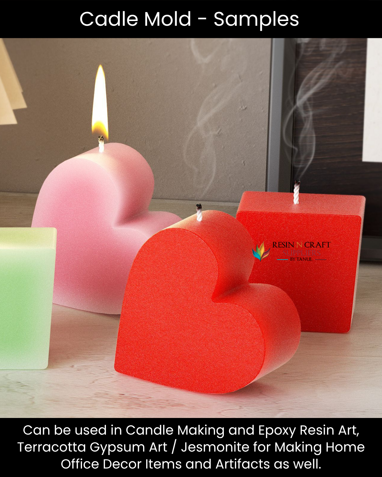 Club Playing Card Suit Candle Mold